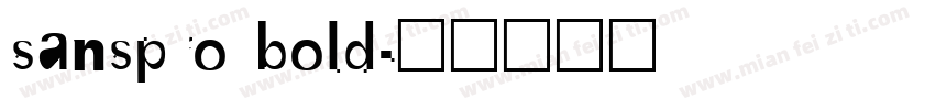 sanspro bold字体转换